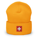 Switzerland Flag Cuffed Beanie