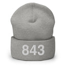 843 Charleston SC Area Code Cuffed Beanie
