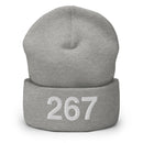 267 Philadelphia Area Code Cuffed Beanie