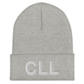 CLL College Station Airport Code Cuffed Beanie