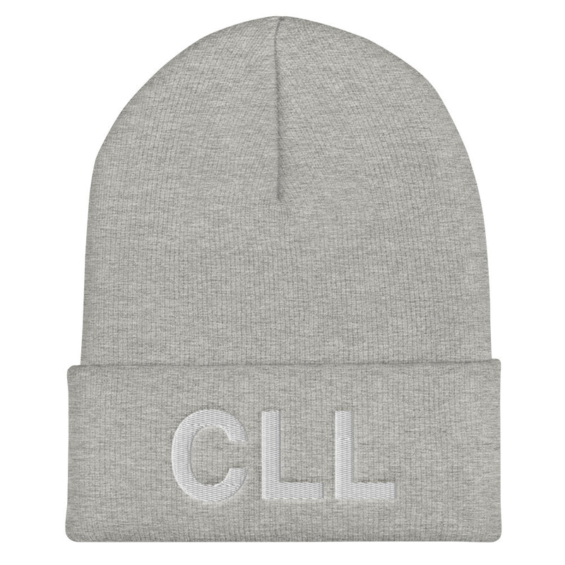 CLL College Station Airport Code Cuffed Beanie