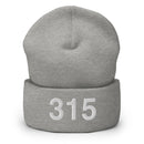 315 Upstate NY Area Code Cuffed Beanie