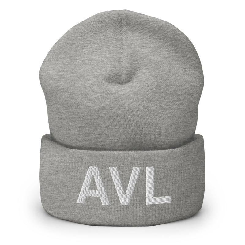 AVL Asheville NC Airport Code Cuffed Beanie