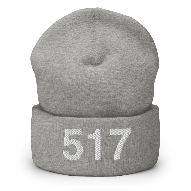 517 Lansing MI Area Code Cuffed Beanie