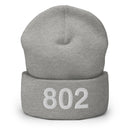 802 Vermont Area Code Cuffed Beanie