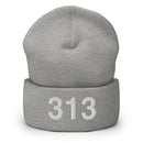 313 Detroit Mi Area Code Cuffed Beanie