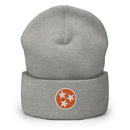 Orange Tennessee Flag Cuffed Beanie