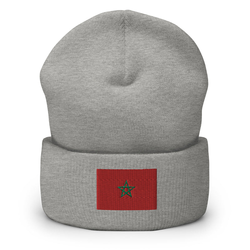 Moroccan Flag Cuffed Beanie