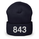 843 Charleston SC Area Code Cuffed Beanie