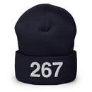 267 Philadelphia Area Code Cuffed Beanie