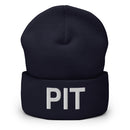 PIT Pittsburgh Airport Code Cuffed Beanie