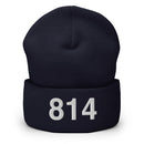 814 Erie Area Code Cuffed Beanie