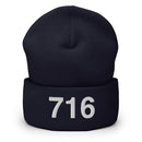 716 Buffalo NY Area Code Cuffed Beanie