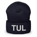 TUL Tulsa Airport Code Cuffed Beanie