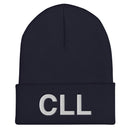 CLL College Station Airport Code Cuffed Beanie