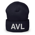 AVL Asheville NC Airport Code Cuffed Beanie