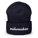 Cursive Milwaukee Cuffed Beanie