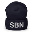 SBN South Bend Airport Code Cuffed Beanie