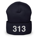 313 Detroit Mi Area Code Cuffed Beanie