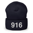 916 Sacramento Area Code Cuffed Beanie.