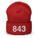 843 Charleston SC Area Code Cuffed Beanie