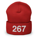 267 Philadelphia Area Code Cuffed Beanie
