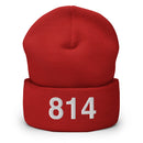 814 Erie Area Code Cuffed Beanie