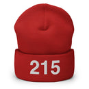 215 Philadelphia Area Code Cuffed Beanie