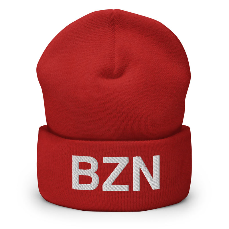 BZN Bozeman Airport Code Cuffed Beanie