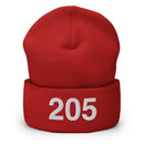 205 Alabama Area Code Cuffed Beanie