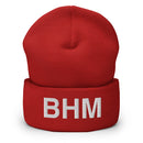 BHM Birmingham Airport Code Cuffed Beanie