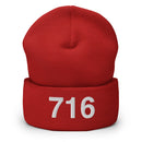 716 Buffalo NY Area Code Cuffed Beanie