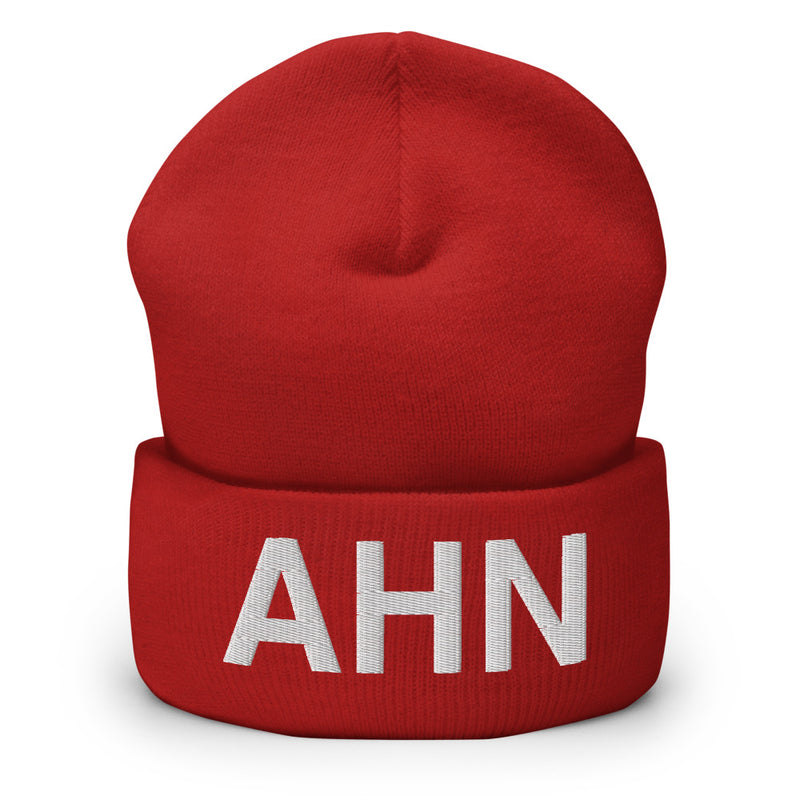 AHN Athens GA Airport Code Cuffed Beanie