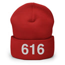 616 Grand Rapids, Michigian Cuffed Beanie