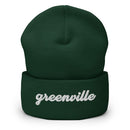 Cursive Greenville SC Cuffed Beanie