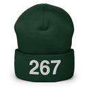267 Philadelphia Area Code Cuffed Beanie