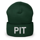 PIT Pittsburgh Airport Code Cuffed Beanie
