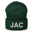 JAC Jackson Hole Airport Code Cuffed Beanie