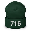 716 Buffalo NY Area Code Cuffed Beanie