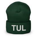 TUL Tulsa Airport Code Cuffed Beanie