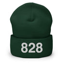 828 Asheville NC Area Code Cuffed Beanie