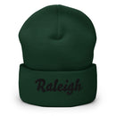 Cursive Raleigh NC Cuffed Beanie
