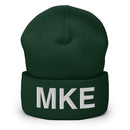 MKE Milwaukee Airport Code Cuffed Beanie