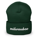 Cursive Milwaukee Cuffed Beanie