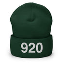 920 Green Bay Area Code Cuffed Beanie