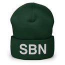 SBN South Bend Airport Code Cuffed Beanie