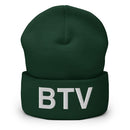 BTV Burlington Airport Code Cuffed Beanie