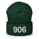 906 Upper Peninsula MI Cuffed Beanie