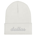 Cursive Dallas TX Cuffed Beanie