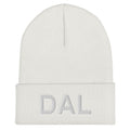 DAL Dallas Airport Code Cuffed Beanie